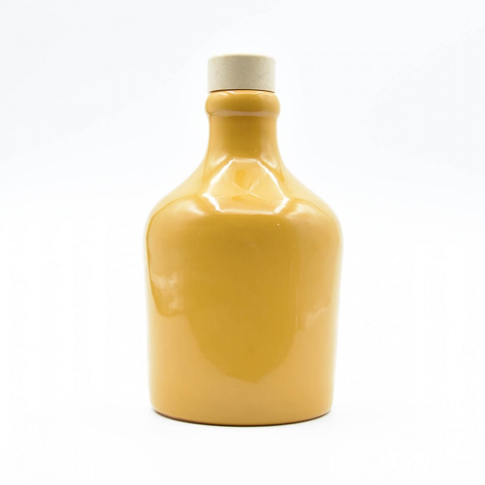 bottiglia-orcio-oliera-in-ceramica-colorata-miele-1000x1000 Orcio in ceramica 250ml Miele arancio - immagine 1